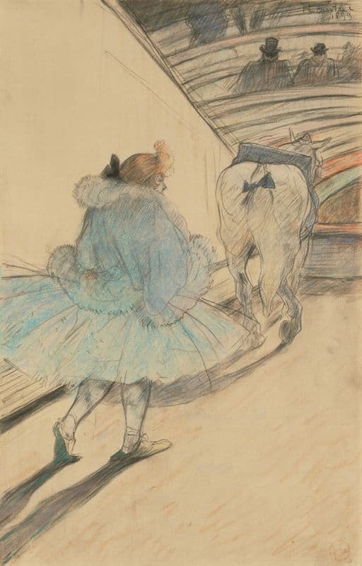 Au cirque; Entrèe en piste as a canvas print