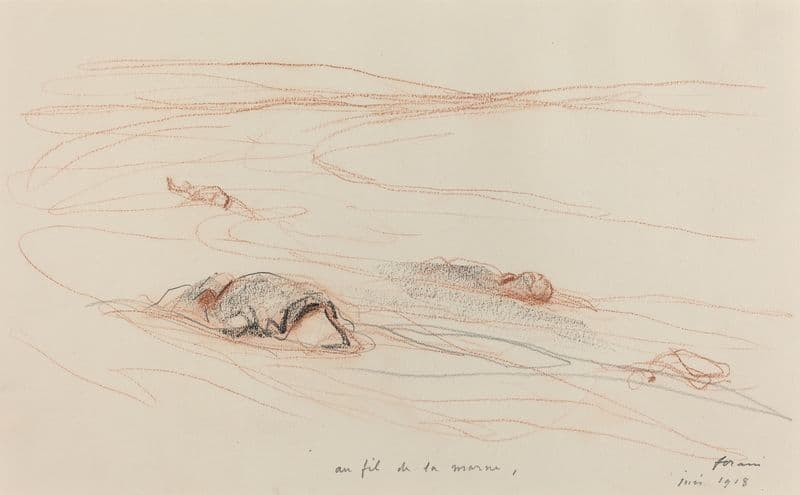 Au fil de la marne as a canvas print