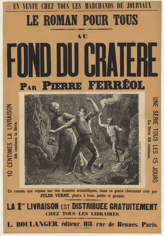 Au fond du cratère par Pierre Ferréol as a canvas print