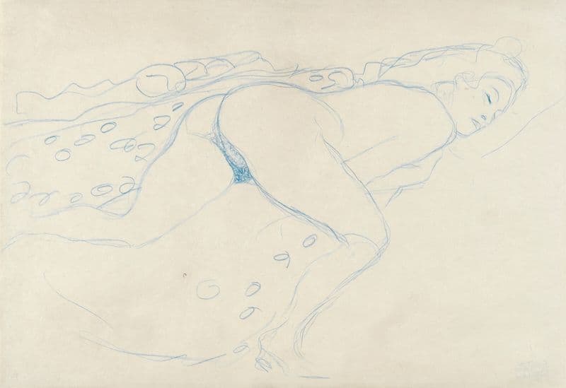 Auf dem Bauch liegender Akt nach rechts as a canvas print