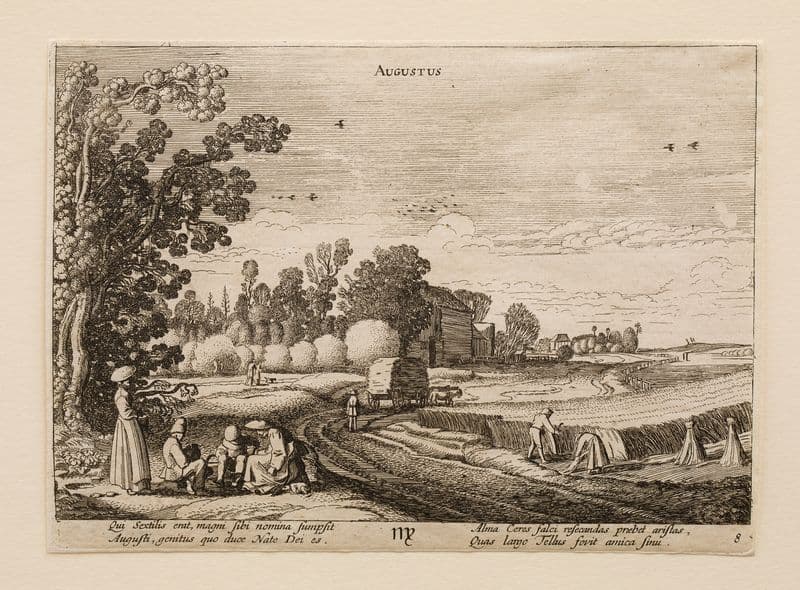August as a canvas print