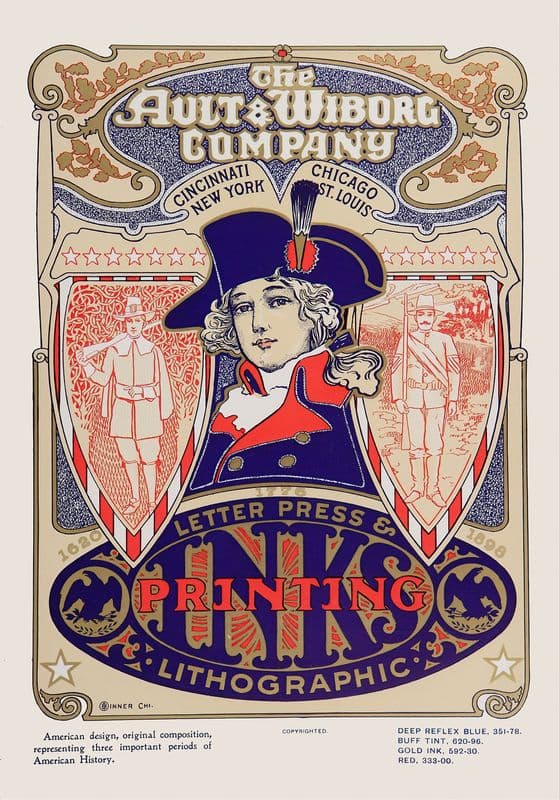 Ault and Wiborg, Ad. 124 (1890-1913) as a canvas print