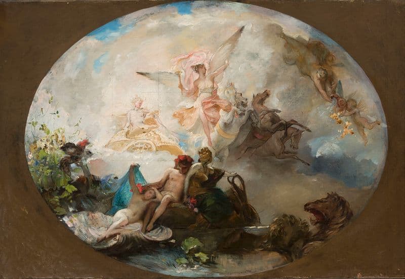 Aurora (c. 1886) as a canvas print