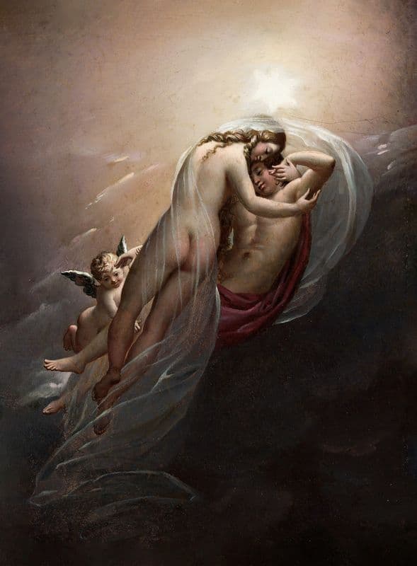 Aurora and Cephalus (C.1810) as a canvas print