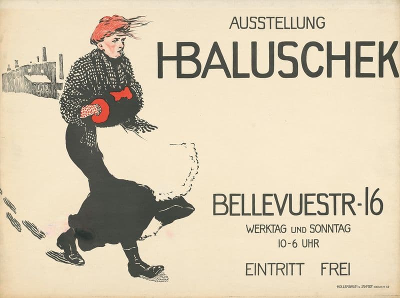 Ausstellung Hans Baluschek. Bellevuestraße 16 Berlin (1900 - 1909) as a canvas print