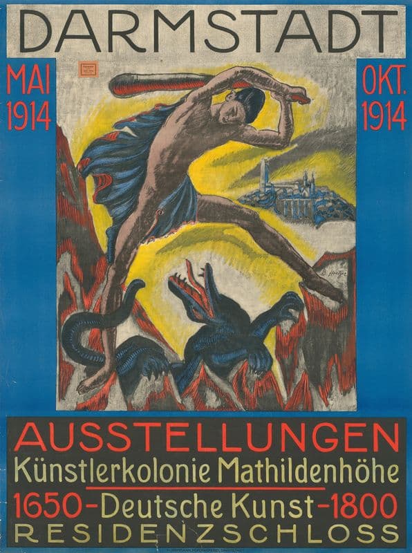Ausstellungen Künstlerkolonie Mathildenhöhe Deutsche Kunst 1650-1800 as a canvas print