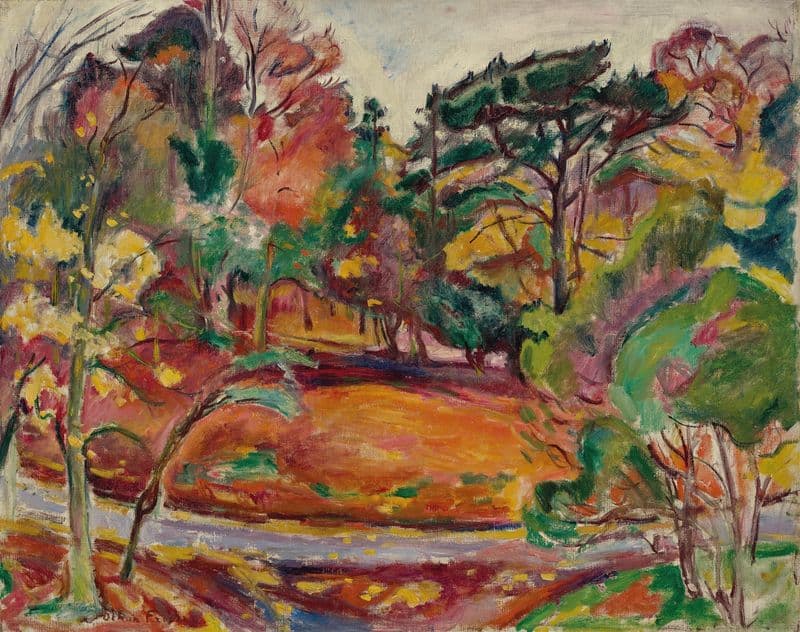 Automne à Honfleur, la Côte de Grâce as a canvas print