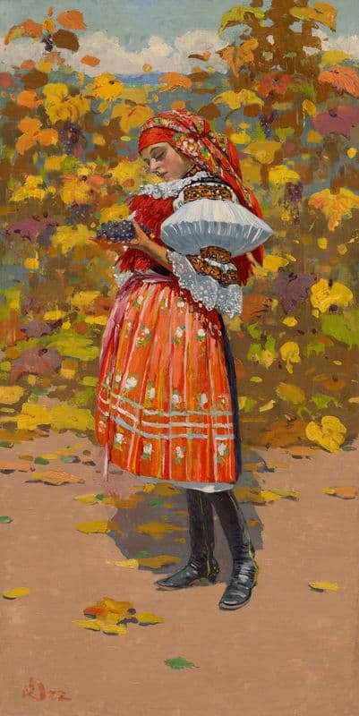 Autumn as a canvas print