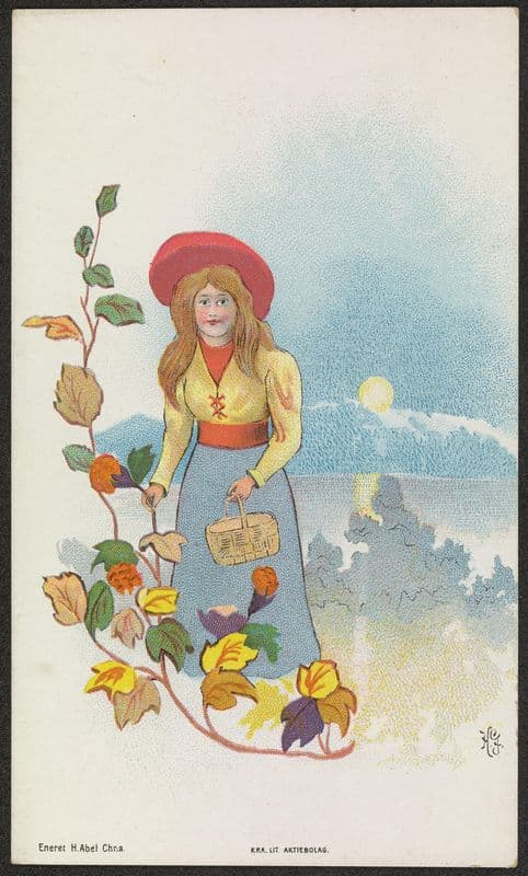 Autumn motif as a canvas print
