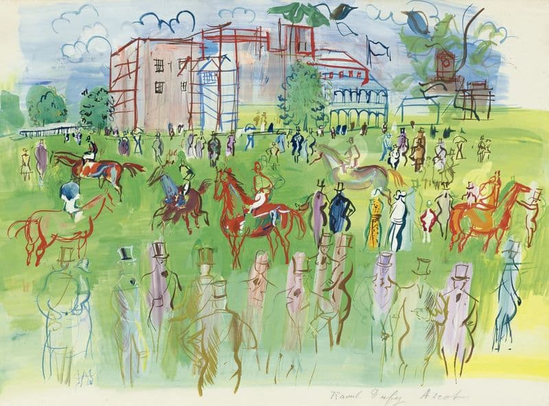Avant le départ, Ascot as a canvas print