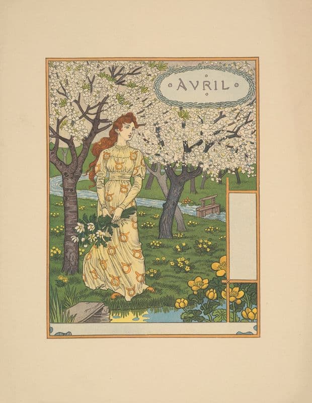 Avril (1894-1896) as a canvas print