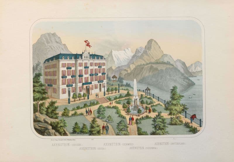 Axenstein (Switzerland) as a canvas print