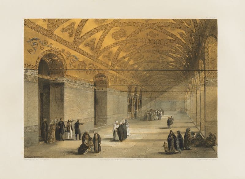 Aya Sofia, Constantinople; as recently restored by order of H. M. the sultan Abdul-Medjid Pl.10 as a canvas print