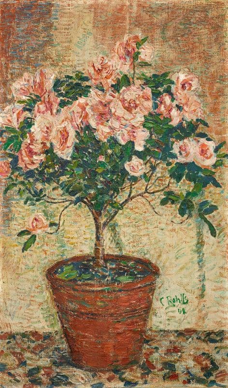 Azaleen-Stämmchen as a canvas print
