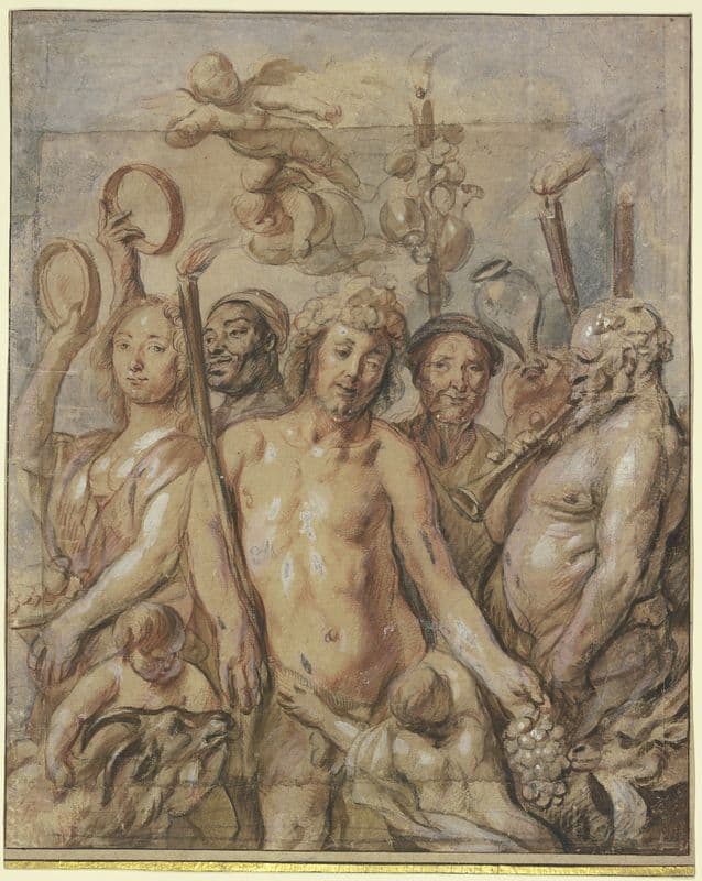 Bacchantenzug (Triumph des Bacchus) as a canvas print