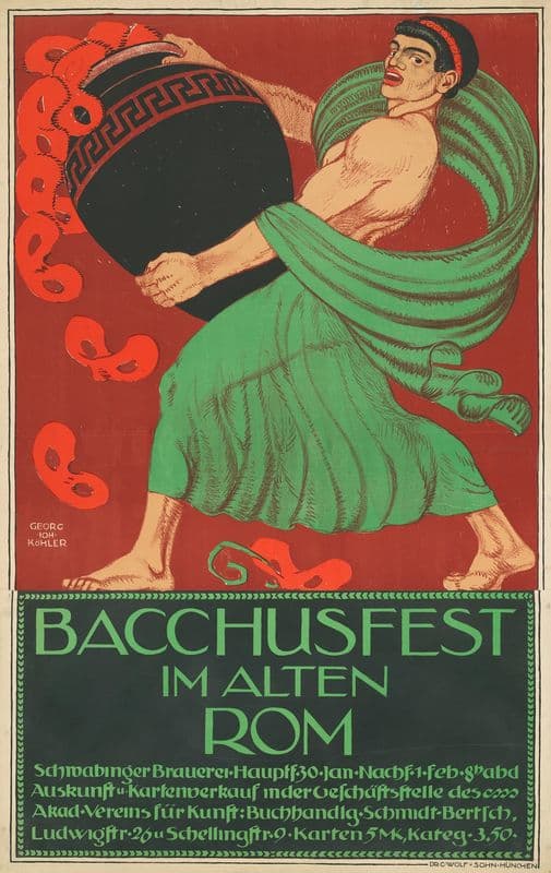 Bacchusfest im alten Rom as a canvas print