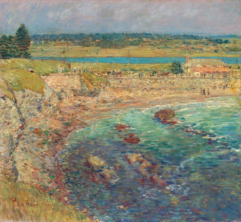 Bailey’s Beach, Newport, R.I. as a canvas print