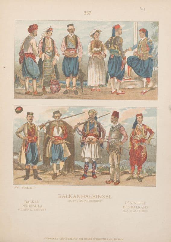 Balkan Peninsula; XIX and XX century as a canvas print