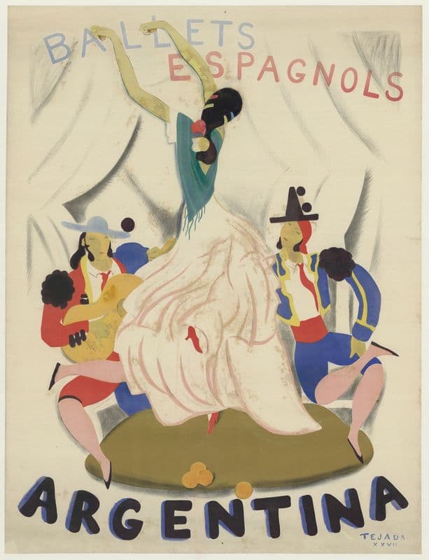 Ballets espagnols Argentina as a canvas print
