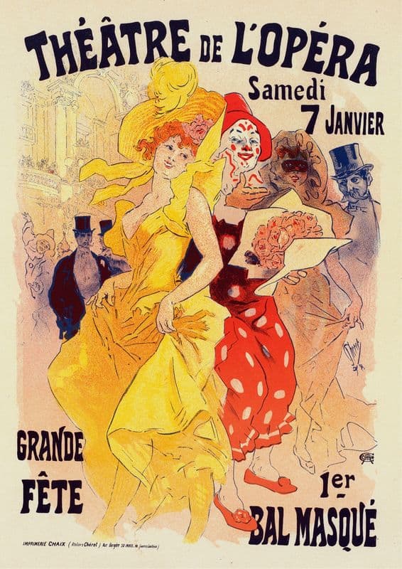 Bals De L’opéra En 1899 as a canvas print