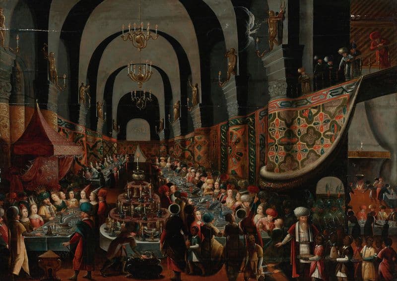 Balthasar’s Feast as a canvas print