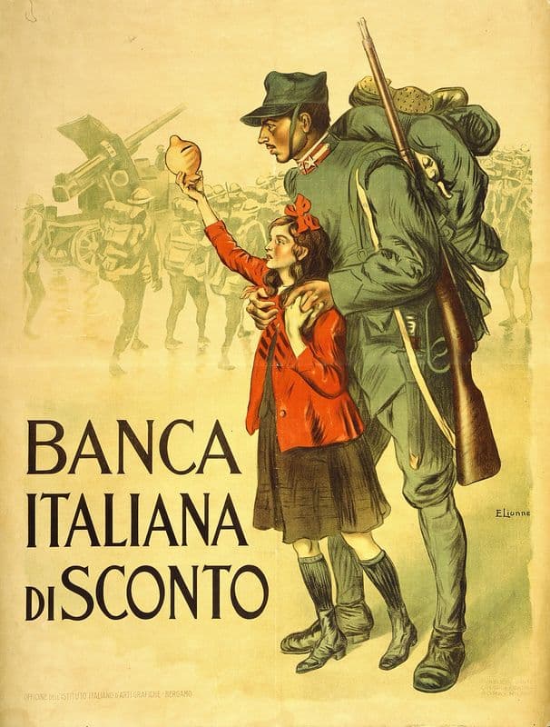 Banca Italiana di Sconto as a canvas print
