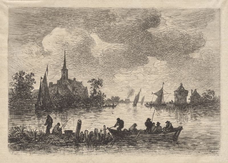 Banks of the Meuse (Bords de la Meuse) as a canvas print