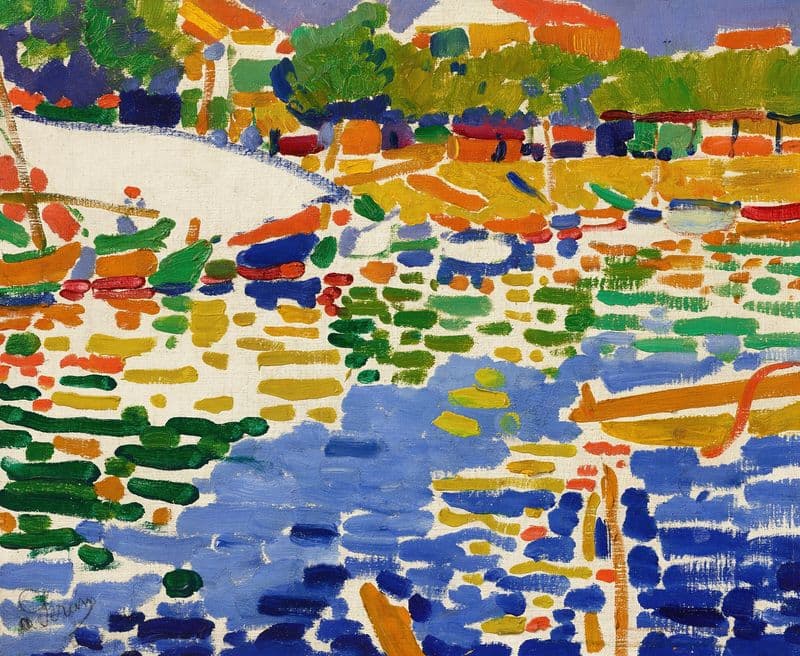 Barques amarrées à l’Estaque (circa 1905-1906) as a canvas print