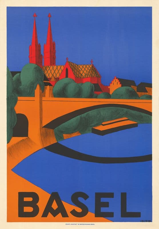 Basel as a canvas print