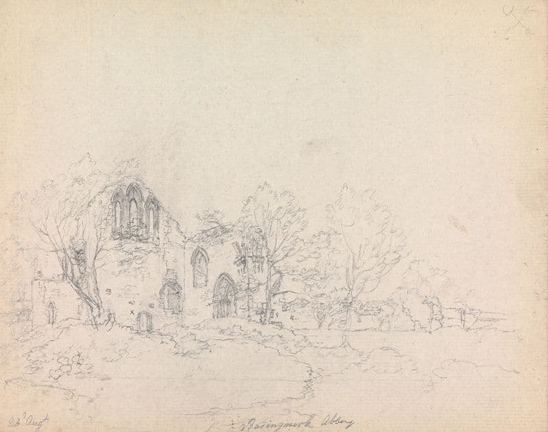 Basingwerk Abbey, Wales as a canvas print