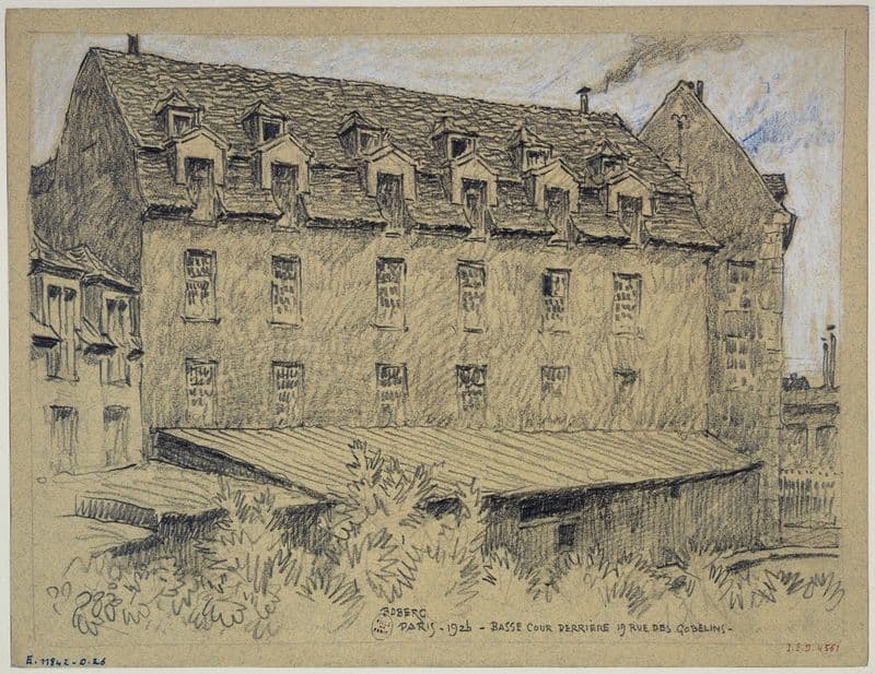 Basse cour derrière le 19 rue des Gobelins as a canvas print