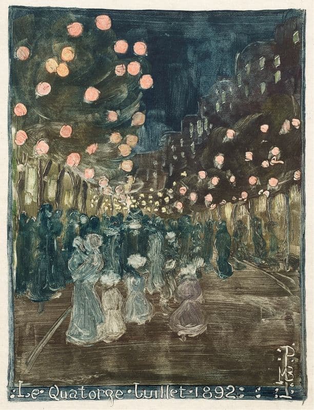 Bastille Day as a canvas print