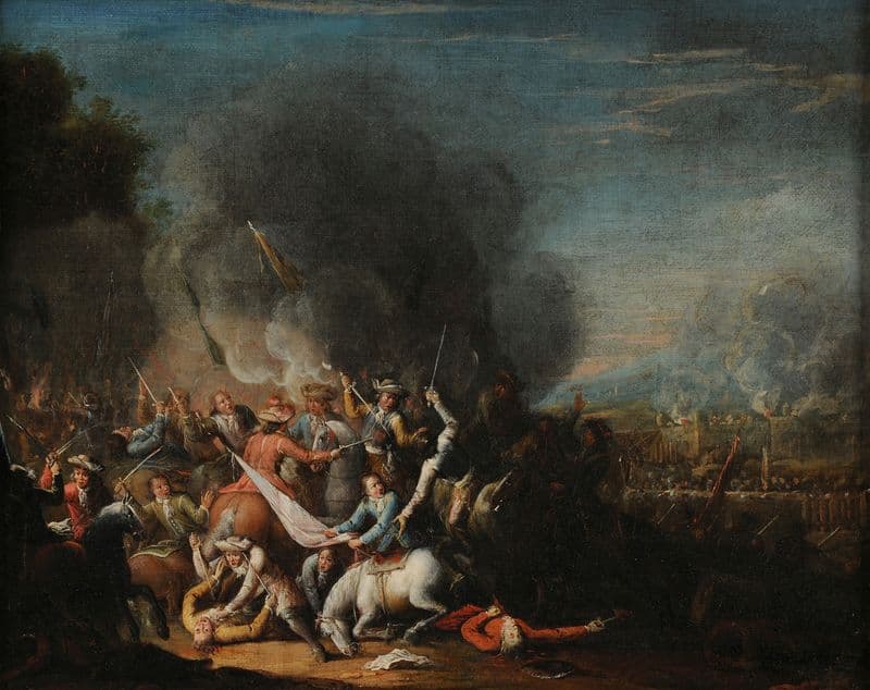 Bataille as a canvas print