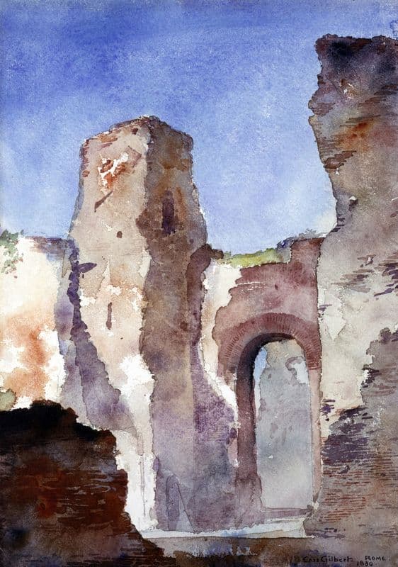 Baths of Caracalla, Rome as a canvas print