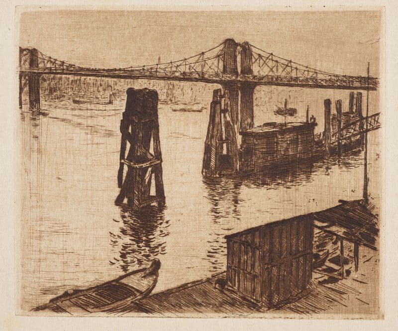 Battersea Bridge London as a canvas print