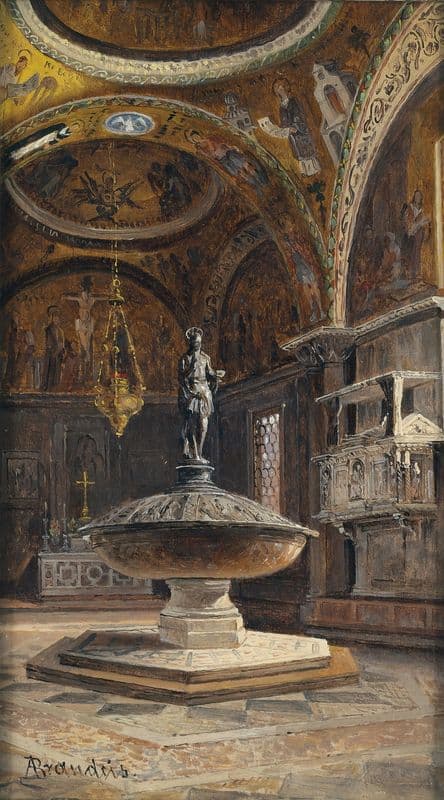 Battistero di San Marco as a canvas print