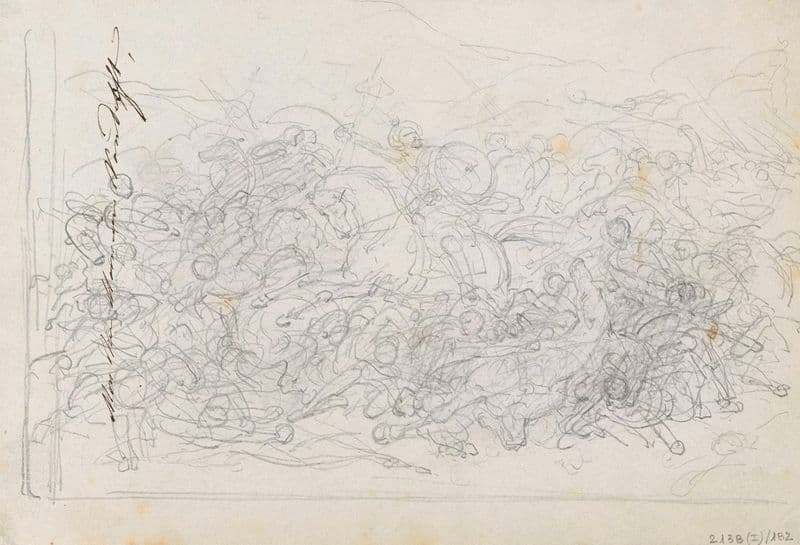 Battle Scene as a canvas print