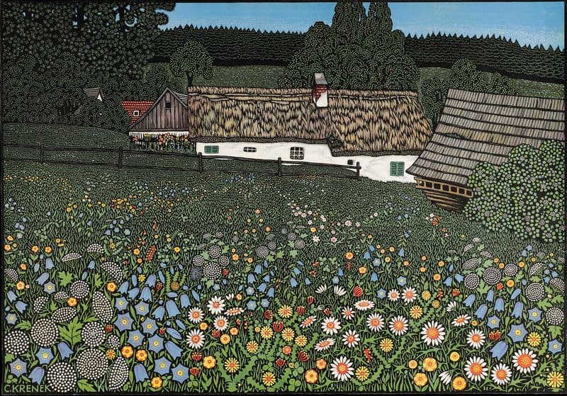 Bauernhof im Waldviertel as a canvas print