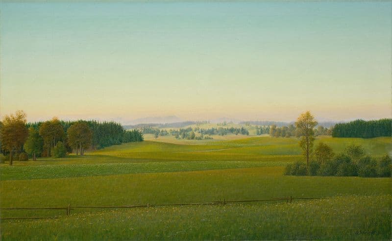 Bayerische Landschaft as a canvas print
