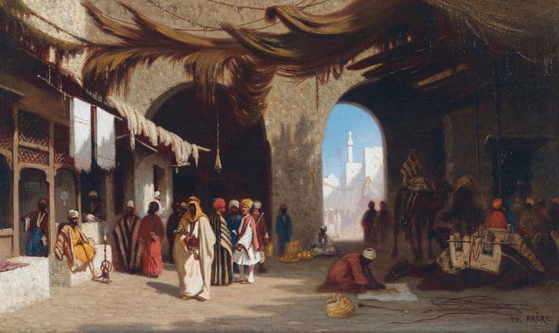 Bazar A Beyrouth as a canvas print