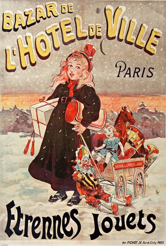 Bazar de l’Hôtel de ville as a canvas print