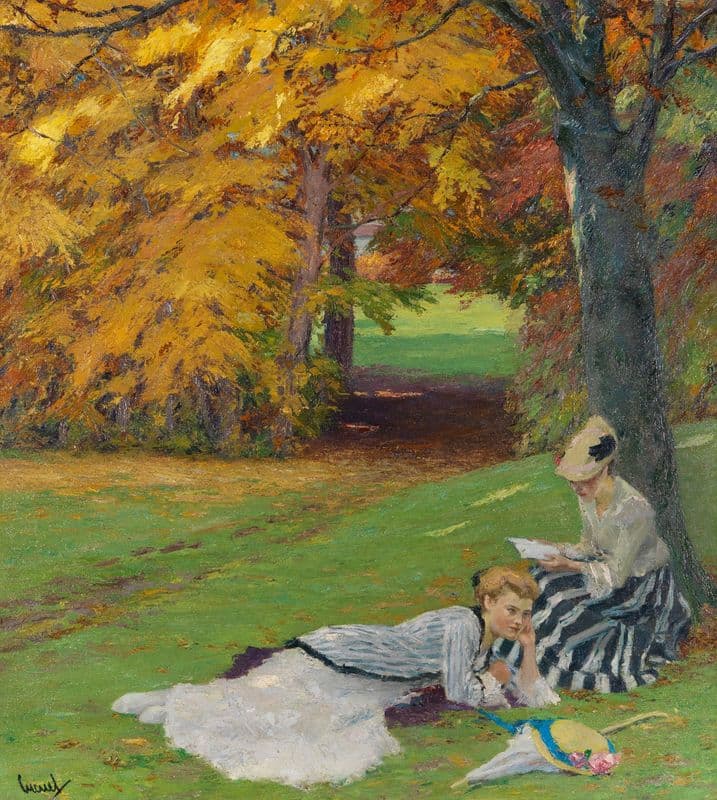 Beautiful autumn afternoon as a canvas print
