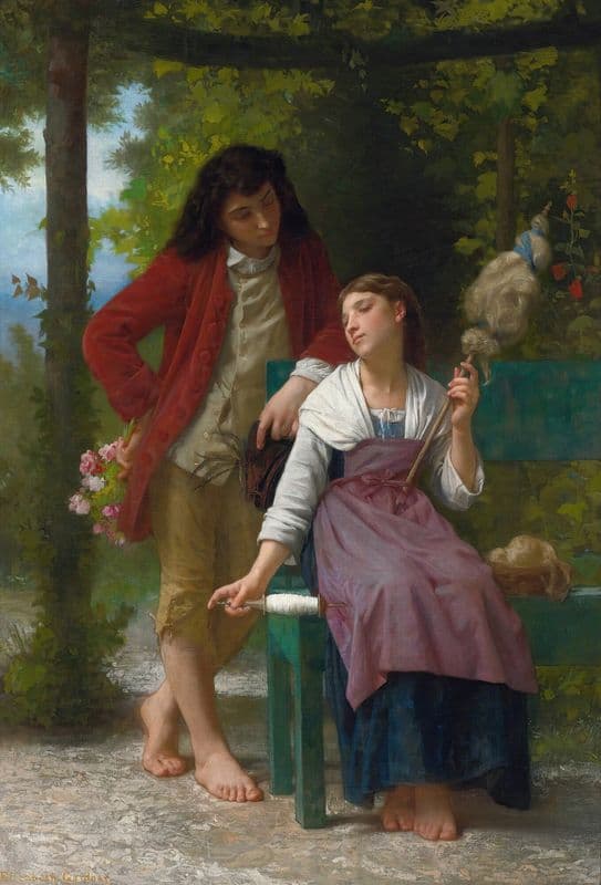 Before The Engagement as a canvas print