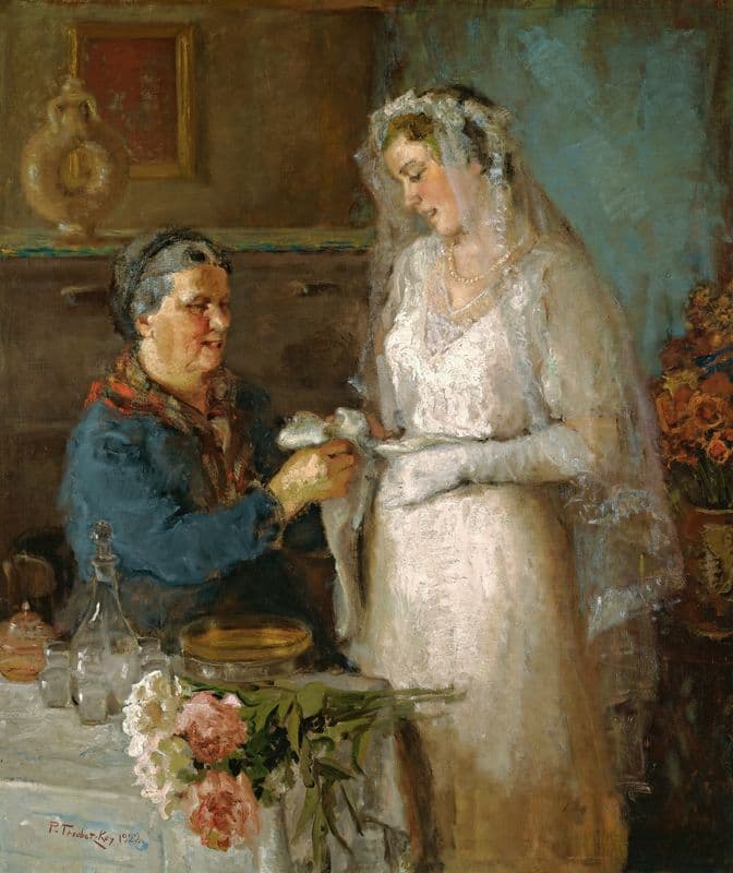 Before the wedding as a canvas print