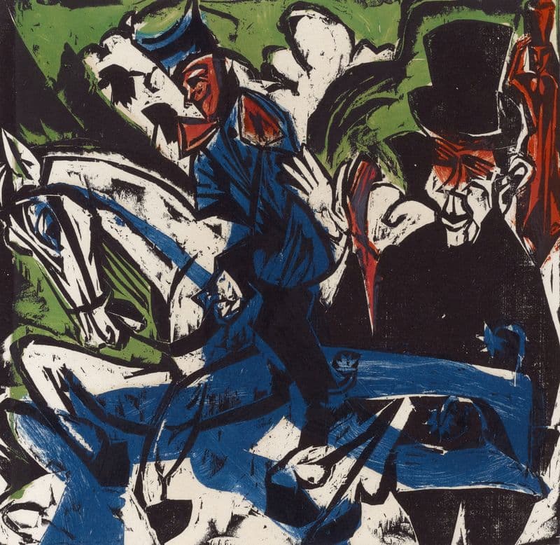 Begegnung Schlemihls mit dem grauen Männlein auf der Landstrasse as a canvas print