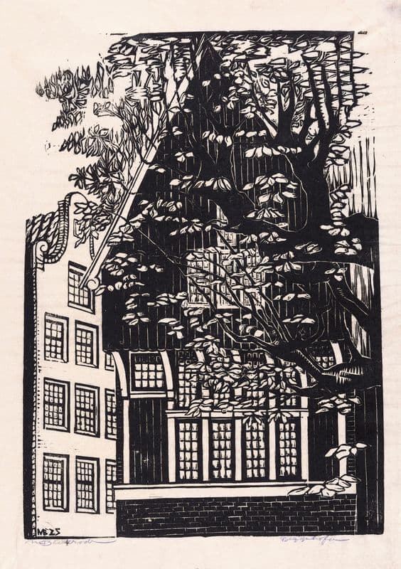 Begijnhof in Amsterdam as a canvas print
