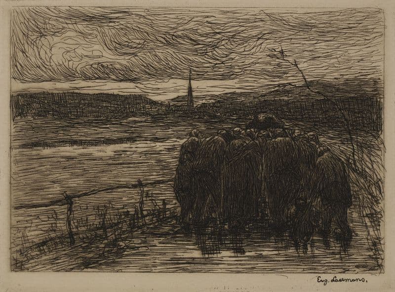 The Funeral of the Farmer as a canvas print
