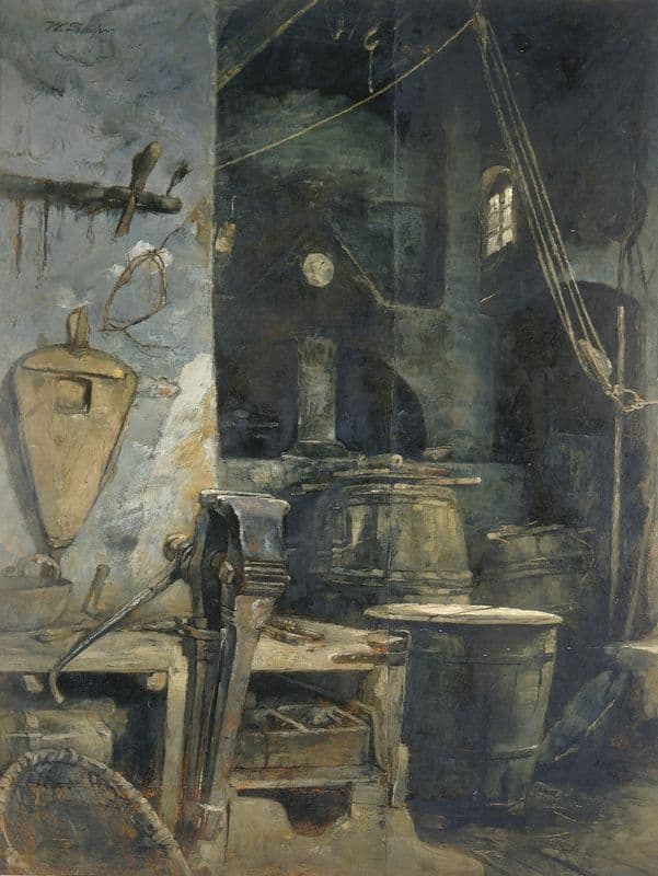 Bell Foundry, Germany (ca. 1874) as a canvas print