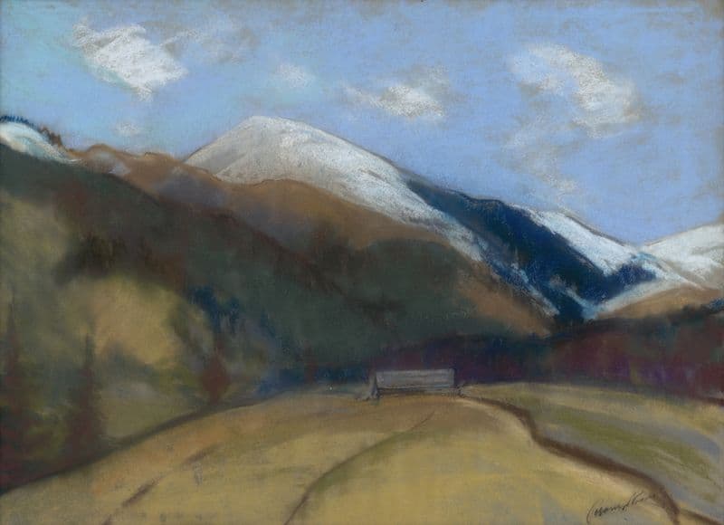 Below Ďumbier as a canvas print