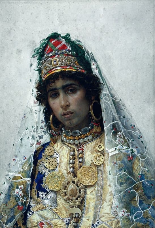 Berber Bride (Circa 1896) as a canvas print